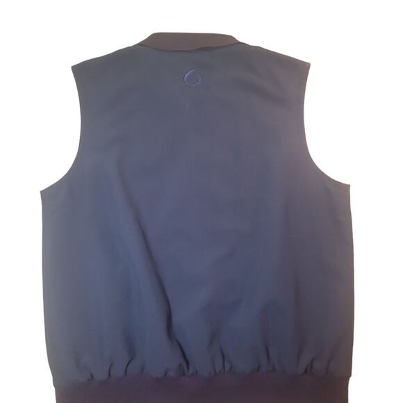 VTG Sunderland of Scotland Golf Vest Men’s L Blue Full Zip Windbreaker EUC - Picture 2 of 11